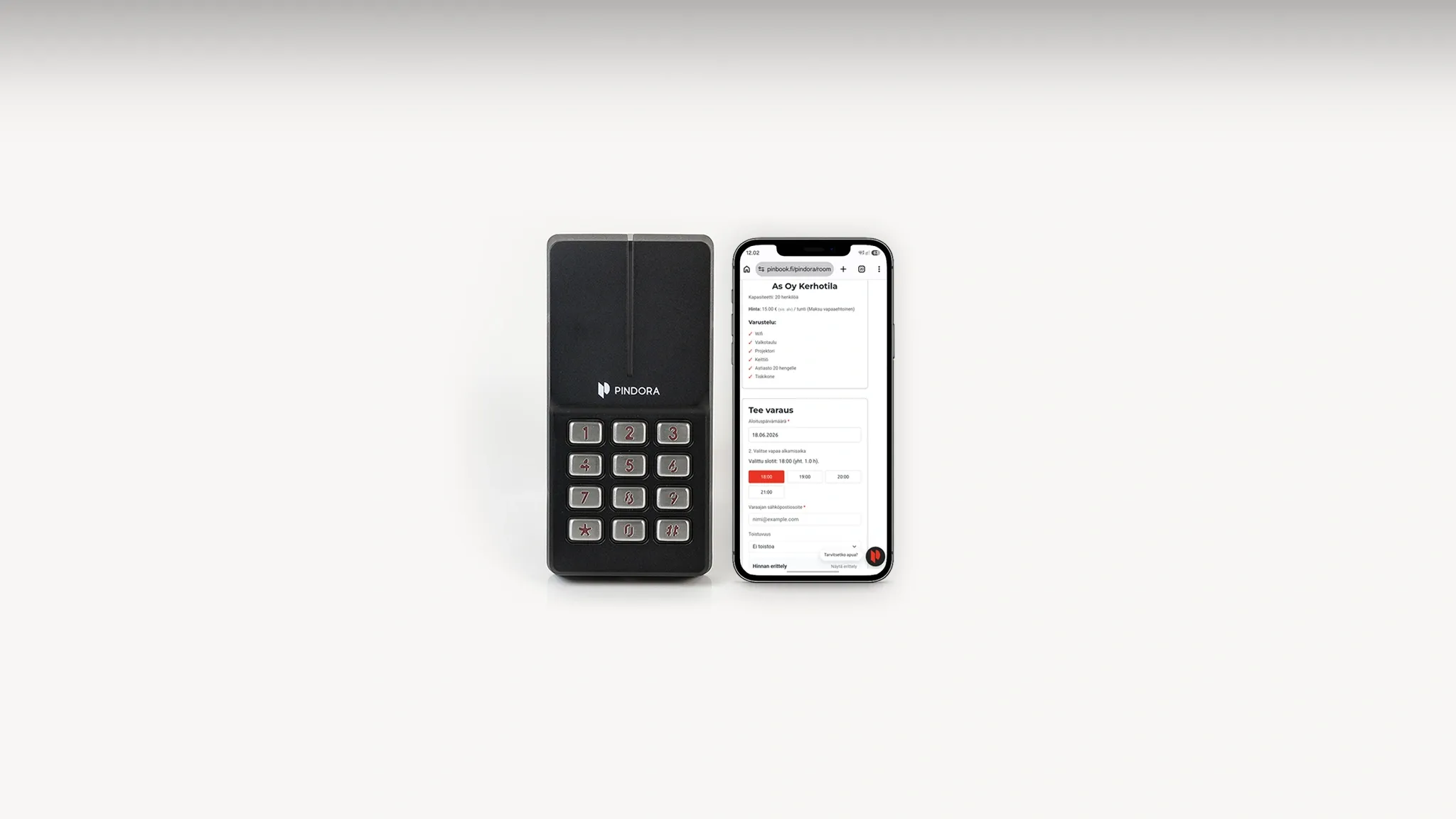 Pinbook -tilavarausjärjestelmä